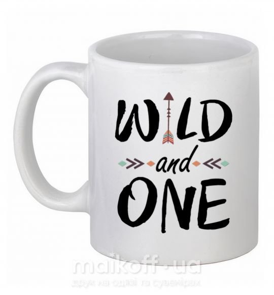 Чашка керамічна Wild one Білий фото