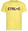 Чоловіча футболка Сtrl+C Лимонний фото