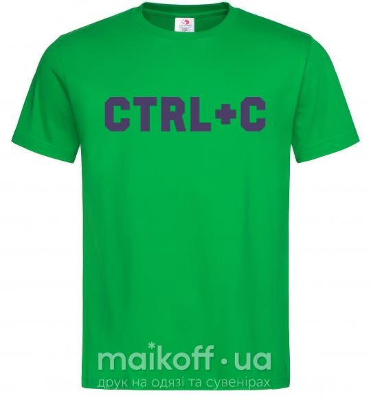 Мужская футболка Сtrl+C Зеленый фото