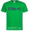 Мужская футболка Сtrl+C Зеленый фото
