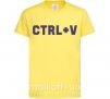 Дитяча футболка Сtrl+V Лимонний фото
