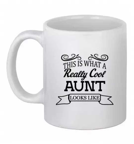 Чашка керамічна This is what a really cool aunt looks like Білий фото