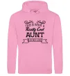 Женская толстовка (худи) This is what a really cool aunt looks like Розовый фото