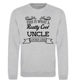 Світшот This is the worlds best uncle looks like Чорний фото