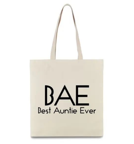Еко-сумка Best auntie ever Бежевий фото