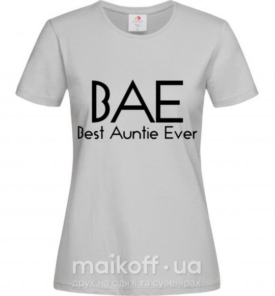 Женская футболка Best auntie ever Серый фото