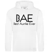 Женская толстовка (худи) Best auntie ever Белый фото