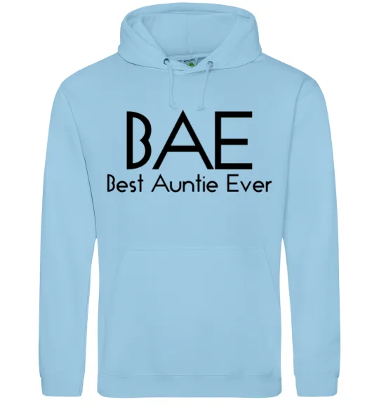 Женская толстовка (худи) Best auntie ever Голубой фото