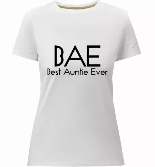 Жіноча преміум футболка Best auntie ever Білий фото
