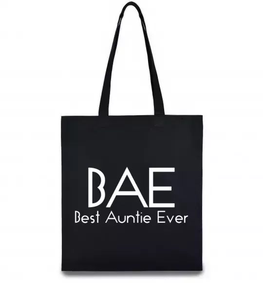 Еко-сумка Best auntie ever Чорний фото