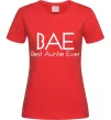 Жіноча футболка Best auntie ever Червоний фото