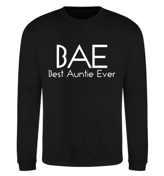 Світшот Best auntie ever Чорний фото