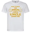Мужская футболка This is the worlds best uncle looks like Белый фото