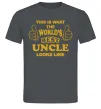 Мужская футболка This is the worlds best uncle looks like Графит фото