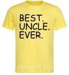 Мужская футболка Best uncle ever Лимонный фото