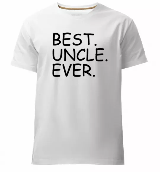 Чоловіча преміум футболка Best uncle ever Білий фото
