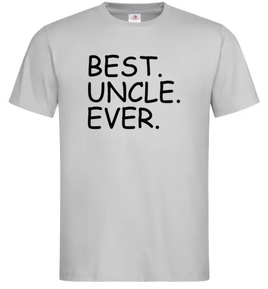 Мужская футболка Best uncle ever Серый фото