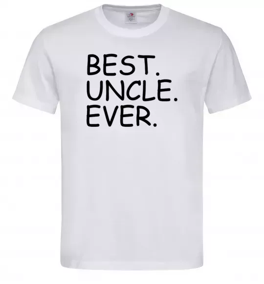 Мужская футболка Best uncle ever Белый фото