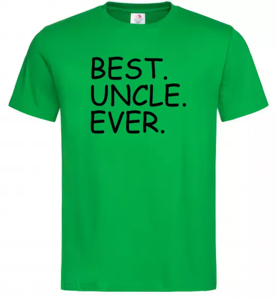 Мужская футболка Best uncle ever Зеленый фото