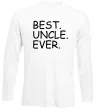 Лонгслив Best uncle ever Белый фото