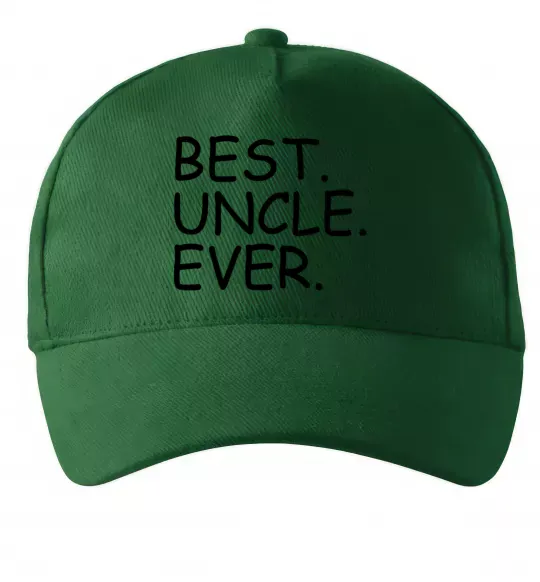 Кепка Best uncle ever Темно-зеленый фото