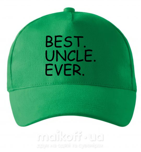 Кепка Best uncle ever Зеленый фото
