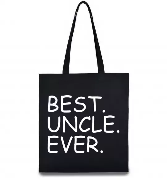 Эко-сумка Best uncle ever Черный фото