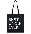 Эко-сумка Best uncle ever Черный фото