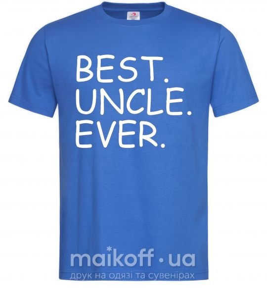 Чоловіча футболка Best uncle ever Яскраво-синій фото