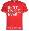 Мужская футболка Best uncle ever Красный фото