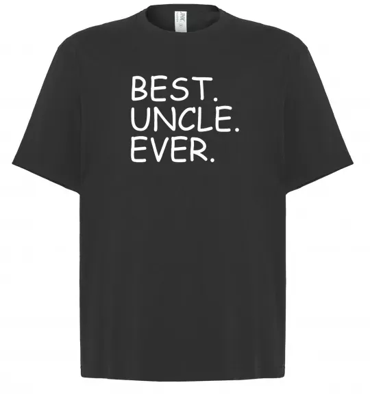 Футболка Оверсайз Best uncle ever Черный фото