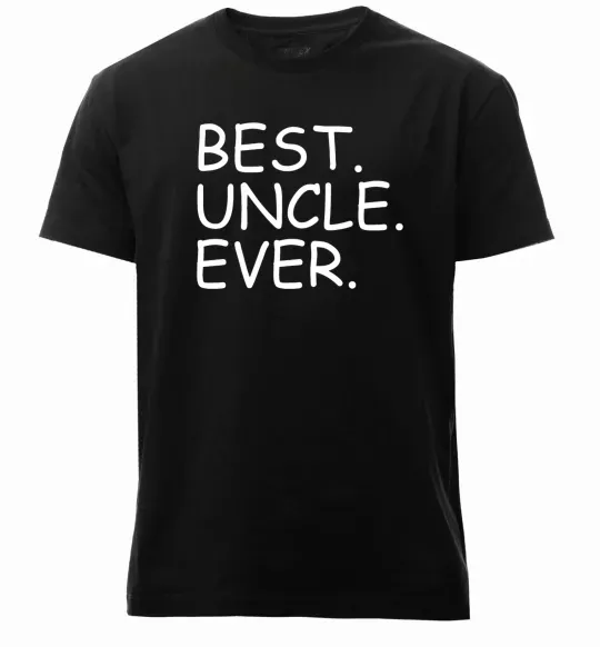 Чоловіча преміум футболка Best uncle ever Чорний фото