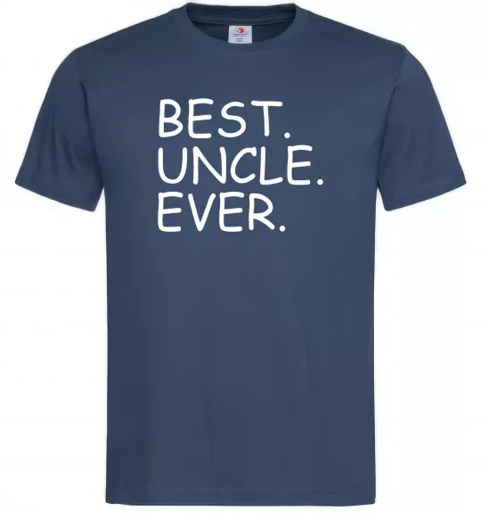 Мужская футболка Best uncle ever Темно-синий фото