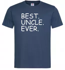 Мужская футболка Best uncle ever Темно-синий фото