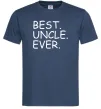 Мужская футболка Best uncle ever Темно-синий фото