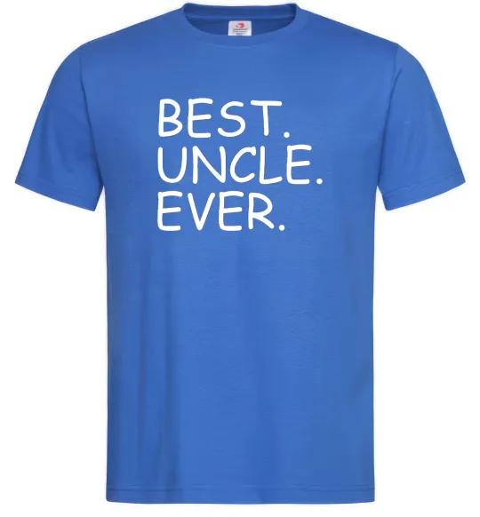Мужская футболка Best uncle ever Ярко-синий фото