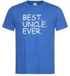 Мужская футболка Best uncle ever Ярко-синий фото