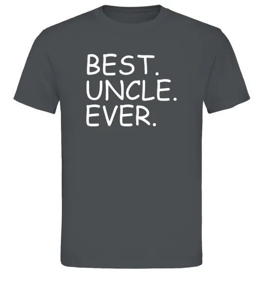 Мужская футболка Best uncle ever Графит фото
