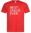 Мужская футболка Best uncle ever Красный фото