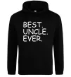 Мужская толстовка (худи) Best uncle ever Черный фото