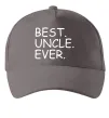 Кепка Best uncle ever Сірий фото