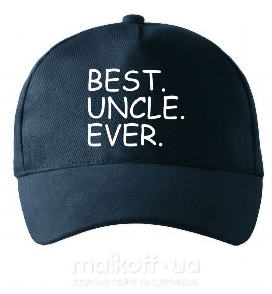 Кепка Best uncle ever Темно-синий фото
