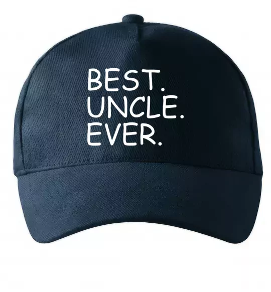 Кепка Best uncle ever Темно-синий фото