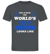 Чоловіча футболка This is the worlds best friend looks like Графіт фото