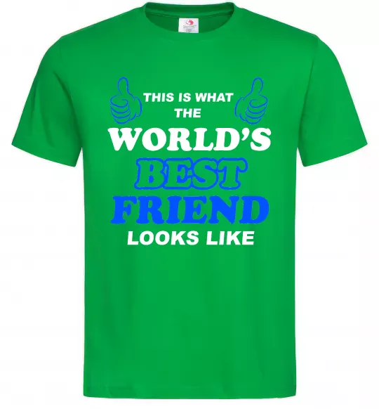 Чоловіча футболка This is the worlds best friend looks like Зелений фото