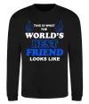 Світшот This is the worlds best friend looks like Чорний фото