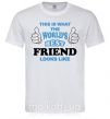 Мужская футболка This is the worlds best friend looks like Белый фото