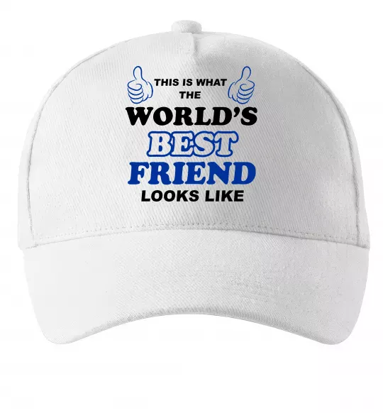 Кепка This is the worlds best friend looks like Білий фото