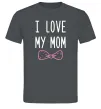 Чоловіча футболка I love my MOM2 Графіт фото