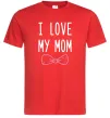 Чоловіча футболка I love my MOM2 Червоний фото